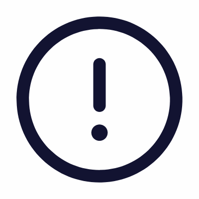 Warning Circle, Animated Icon, Outline