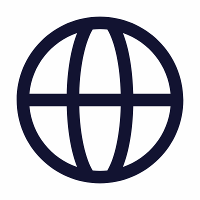 Globe, Animated Icon, Outline