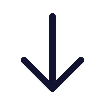 Arrow Down, Animated Icon, Outline
