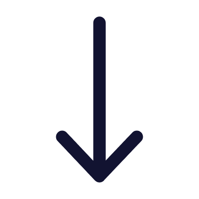 Arrow Down, Animated Icon, Outline