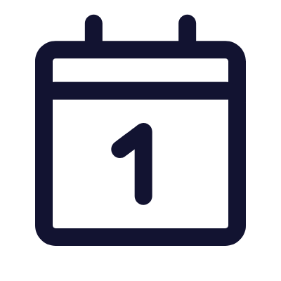 Calendar, Animated Icon, Outline