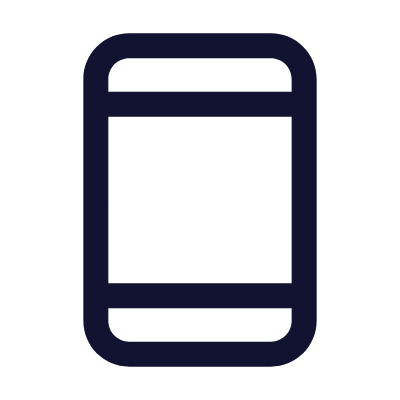 Smartphone Bezels, Animated Icon, Outline