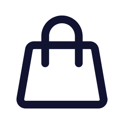 Shopping Bag, Animated Icon, Outline