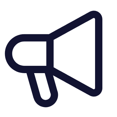 Megaphone, Animated Icon, Outline