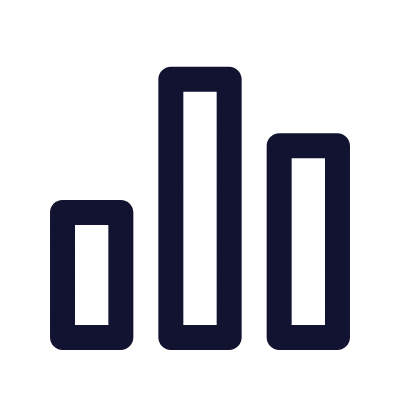 Bar Chart, Animated Icon, Outline