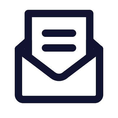 Mail Open Document, Animated Icon, Outline