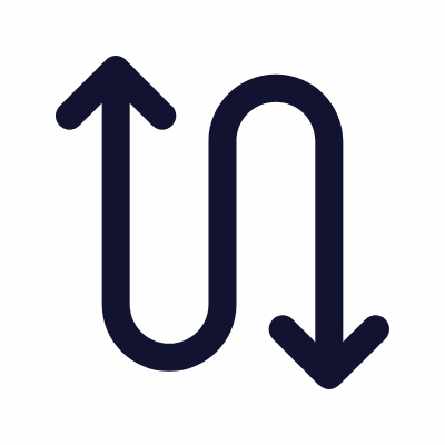 Arrow Swap, Animated Icon, Outline
