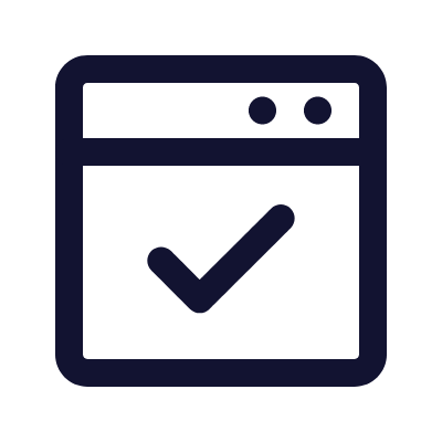 Domain Verification, Animated Icon, Outline