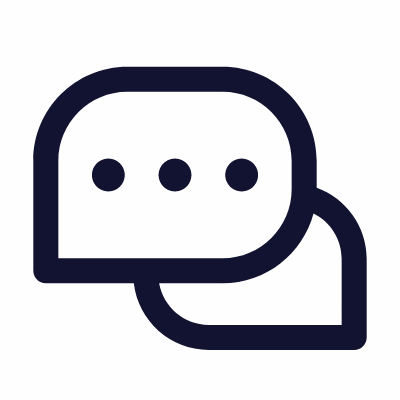 Chats Dots, Animated Icon, Outline