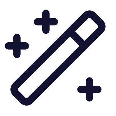 Magician Wand, Animated Icon, Outline