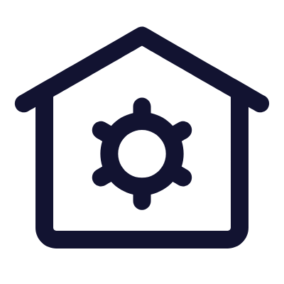 House Settings, Animated Icon, Outline