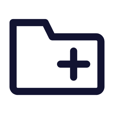 Add Folder, Animated Icon, Outline