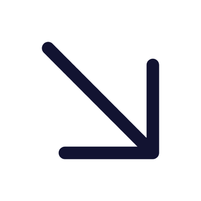 Arrow Down Right, Animated Icon, Outline