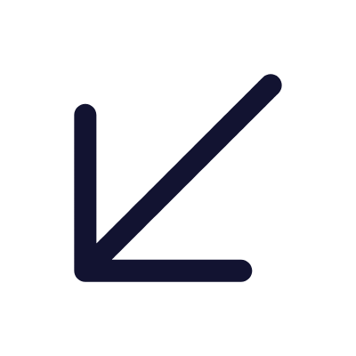Arrow Down Left, Animated Icon, Outline