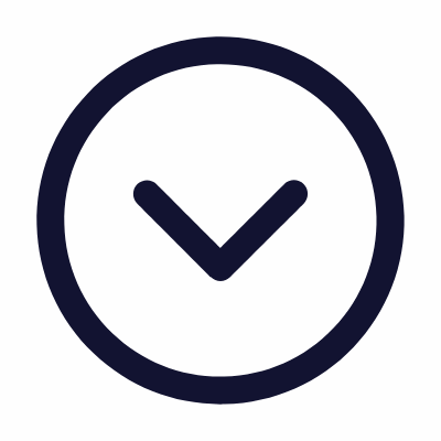 Chevron Down, Animated Icon, Outline