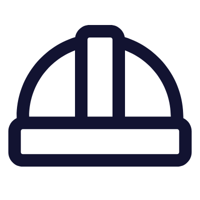 Construction Worker, Animated Icon, Outline