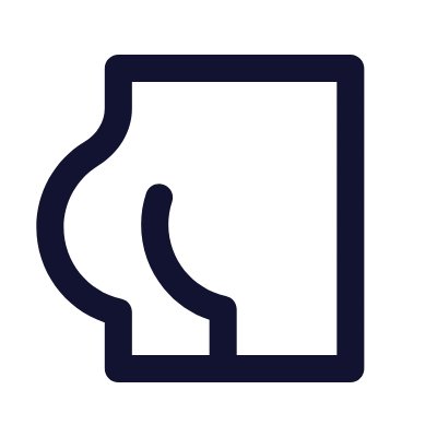 Butt, Animated Icon, Outline