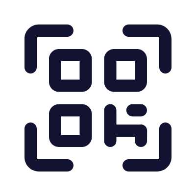 QR Scan, Animated Icon, Outline