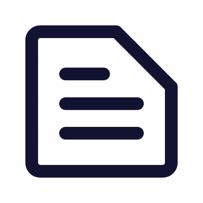 Text Snippet, Animated Icon, Outline