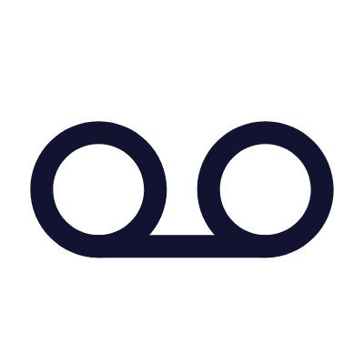Voicemail, Animated Icon, Outline