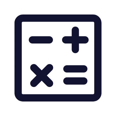 Calculate, Animated Icon, Outline