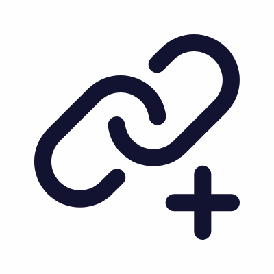 Link Plus, Animated Icon, Outline