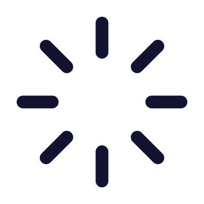 Loader Dashes, Animated Icon, Outline