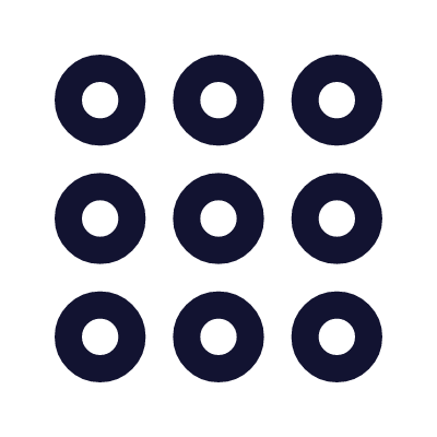 Loader Dots, Animated Icon, Outline