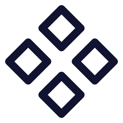 Loader Diamond, Animated Icon, Outline