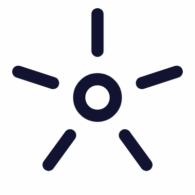Loader Sun, Animated Icon, Outline