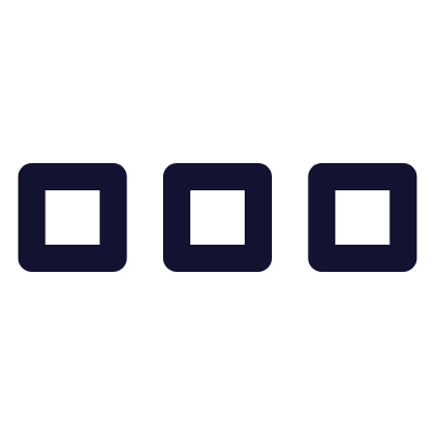 Loader Squares, Animated Icon, Outline