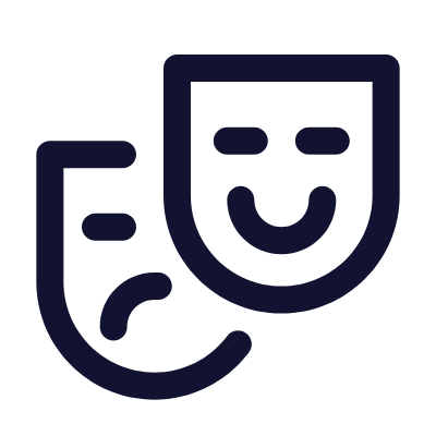 Drama, Animated Icon, Outline