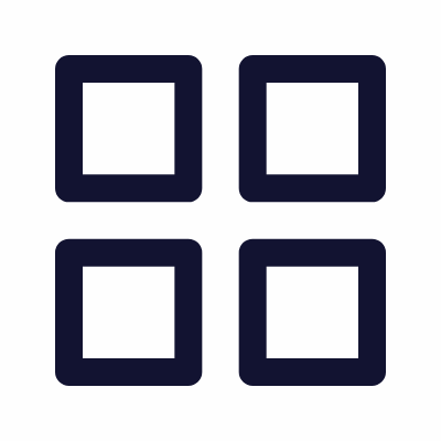 Loader Squares, Animated Icon, Outline