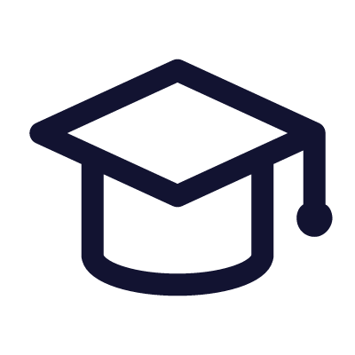 Student Cap, Animated Icon, Outline