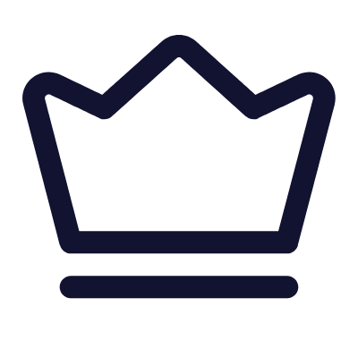 Crown, Animated Icon, Outline