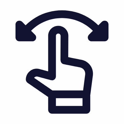 Swipe Right Left, Animated Icon, Outline