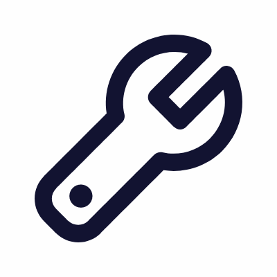 Wrench, Animated Icon, Outline