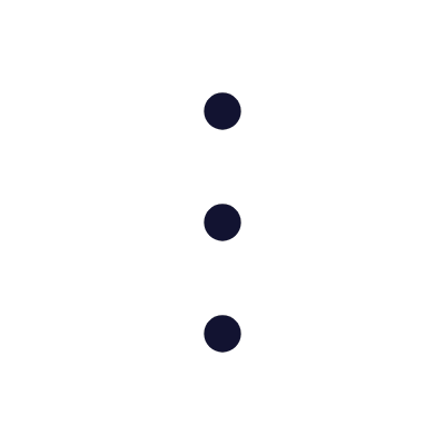 Three Dots Vertical, Animated Icon, Outline