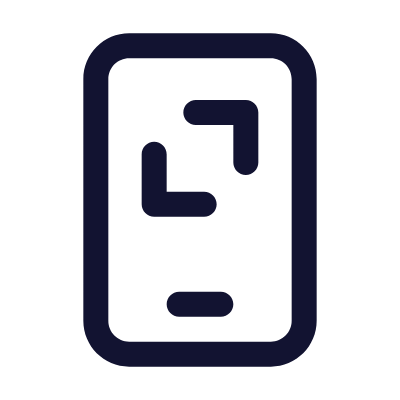 Smartphone Screenshot, Animated Icon, Outline