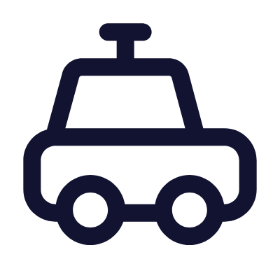 Car Toy, Animated Icon, Outline
