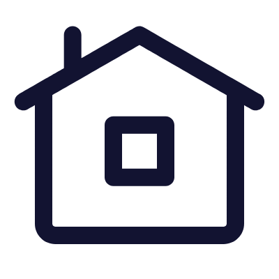 Cottage, Animated Icon, Outline