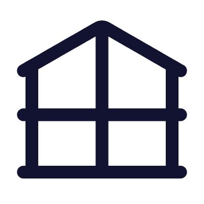 Home Construction, Animated Icon, Outline