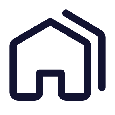 Houses, Animated Icon, Outline