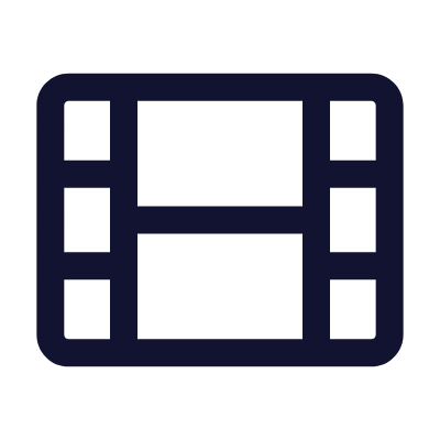Film, Animated Icon, Outline