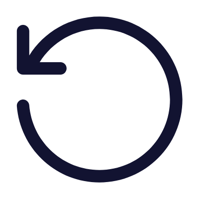 Arrow Rotate Left, Animated Icon, Outline