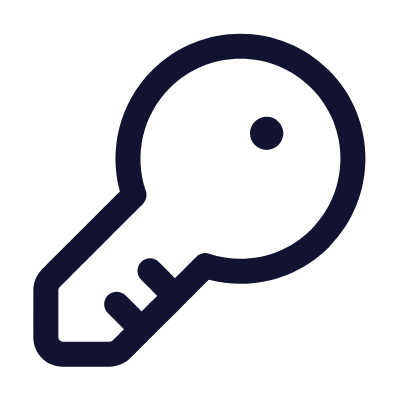 House Key, Animated Icon, Outline
