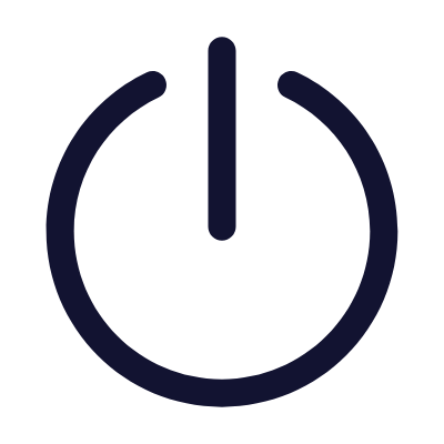 Power, Animated Icon, Outline