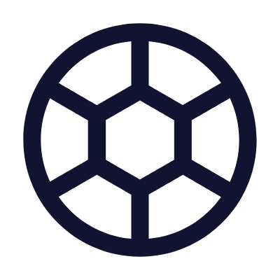 Football Ball, Animated Icon, Outline