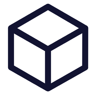 Cube, Animated Icon, Outline