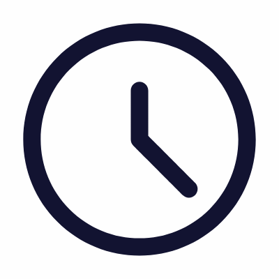 Clock, Animated Icon, Outline